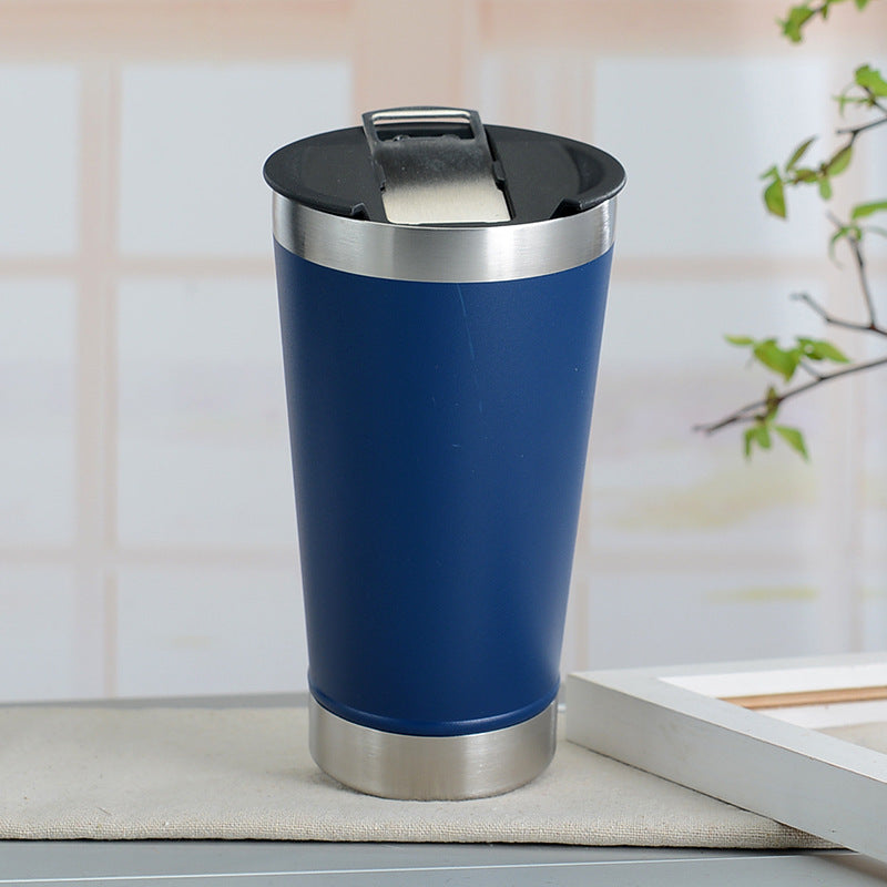 Vacuum Insulated Beer Mug - Stainless Steel Travel Cup