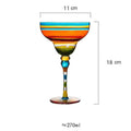 Handmade Colorful Margarita Wine Glasses for Parties