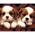 Two Puppies Oil Painting Decorative Artwork