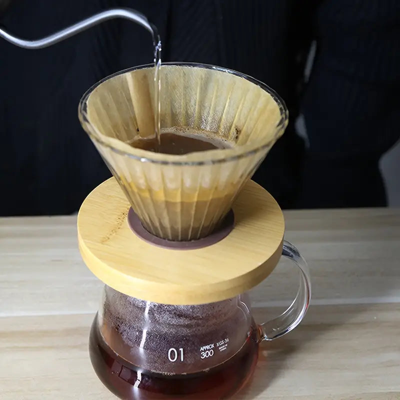 100pcs Disposable Natural Paper Coffee Filters