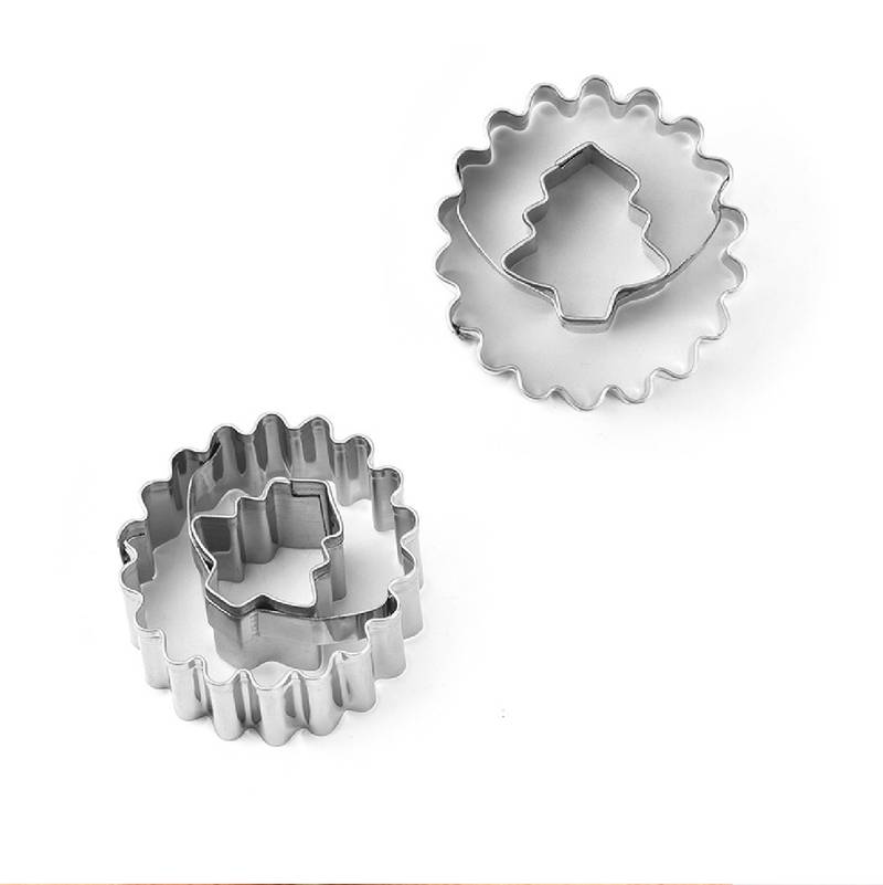 9-Piece Stainless Steel Christmas Cookie Cutter Set