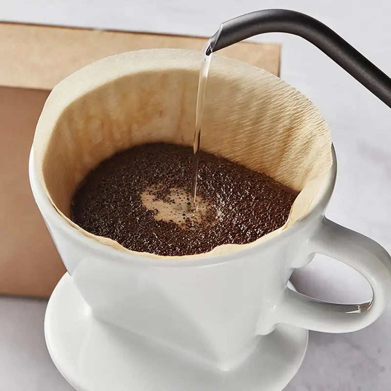 100pcs Disposable Natural Paper Coffee Filters